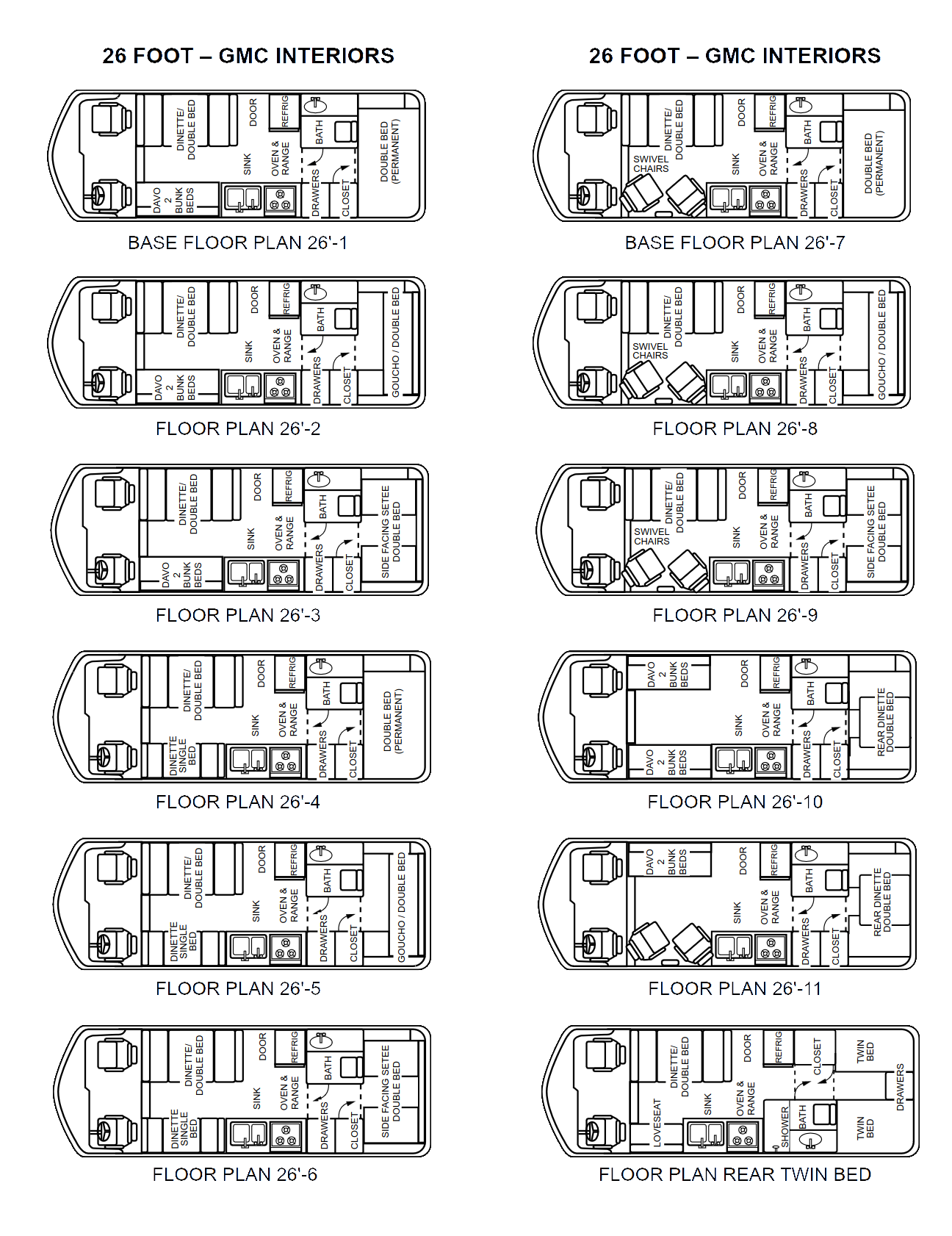 GMC Floor Plans